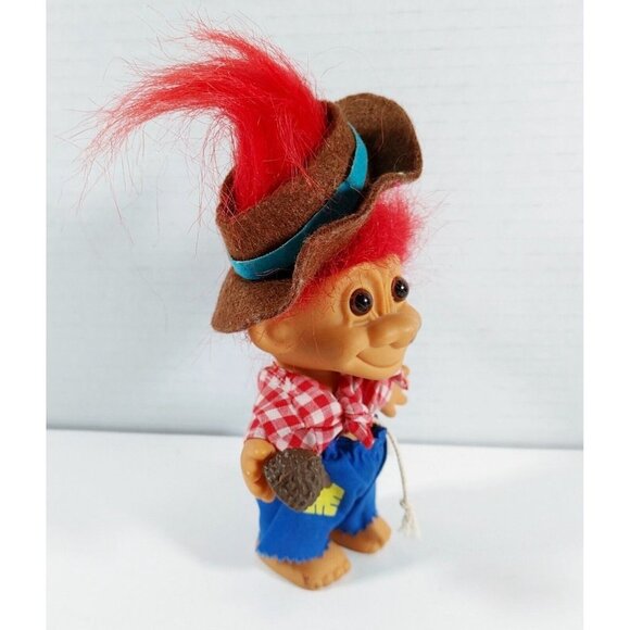 HILLBILLY HOBO  5" Russ Troll Doll Red Hair - Picture 2 of 4